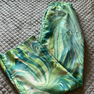 Funky track pants swirl tie dye print new